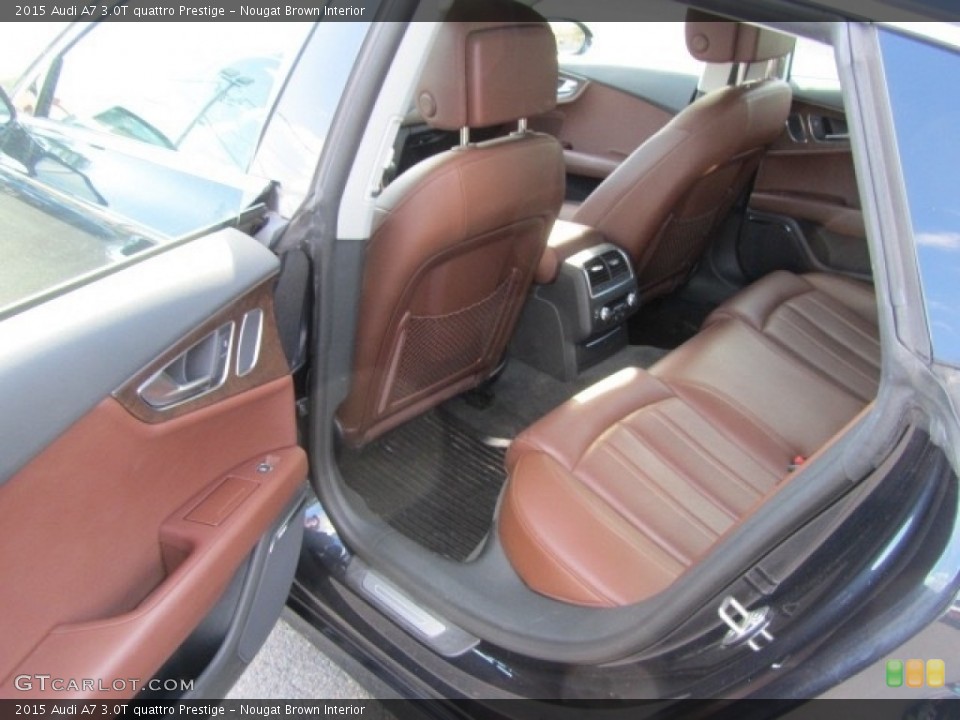 Nougat Brown Interior Rear Seat for the 2015 Audi A7 3.0T quattro Prestige #142320679