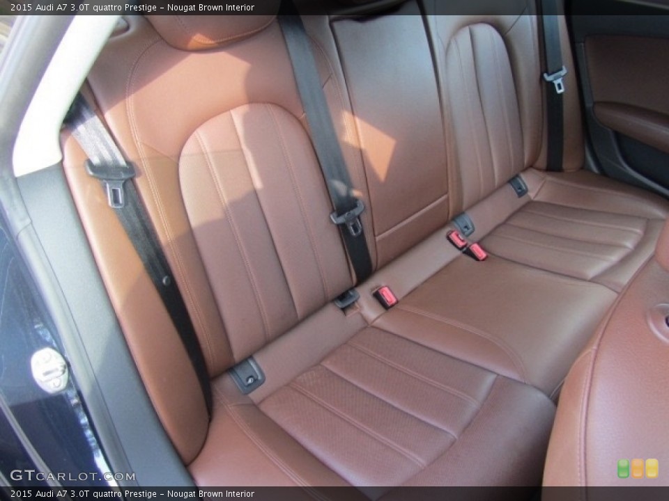 Nougat Brown Interior Rear Seat for the 2015 Audi A7 3.0T quattro Prestige #142320694