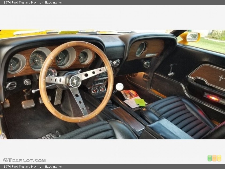 Black Interior Photo for the 1970 Ford Mustang Mach 1 #142323998