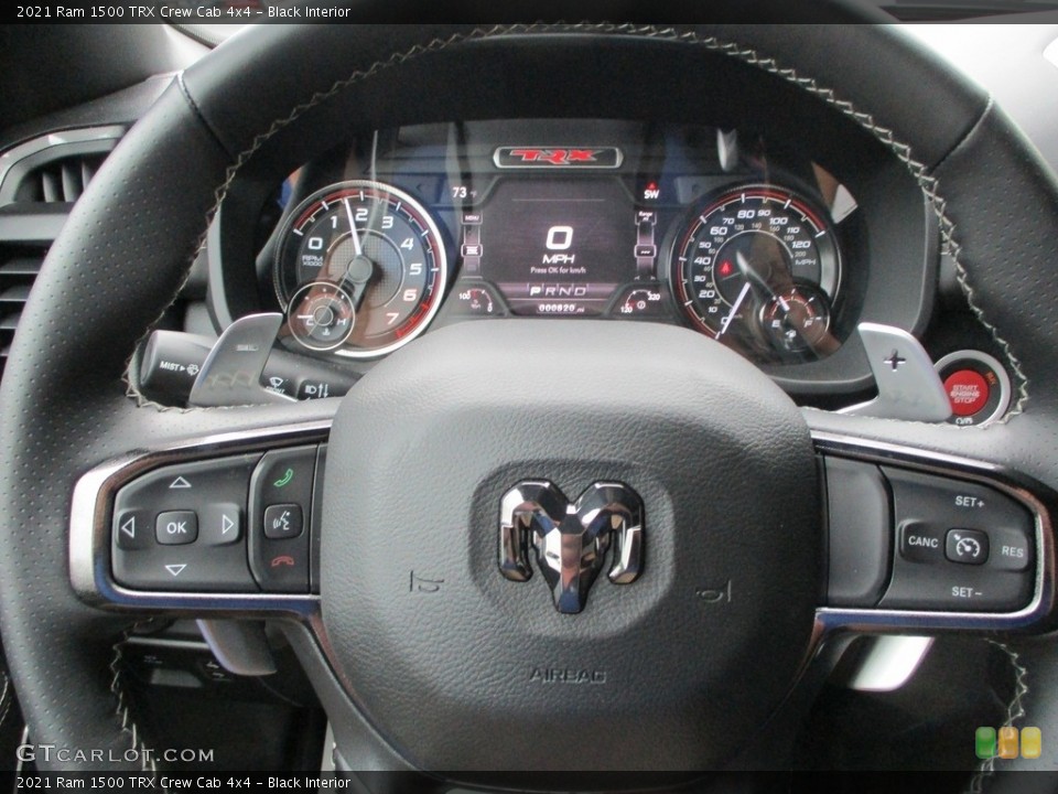 Black Interior Steering Wheel for the 2021 Ram 1500 TRX Crew Cab 4x4 #142327085