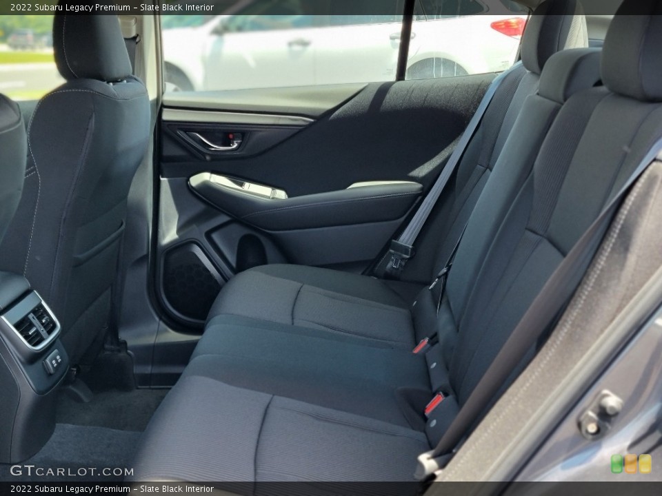 Slate Black Interior Rear Seat for the 2022 Subaru Legacy Premium #142327994