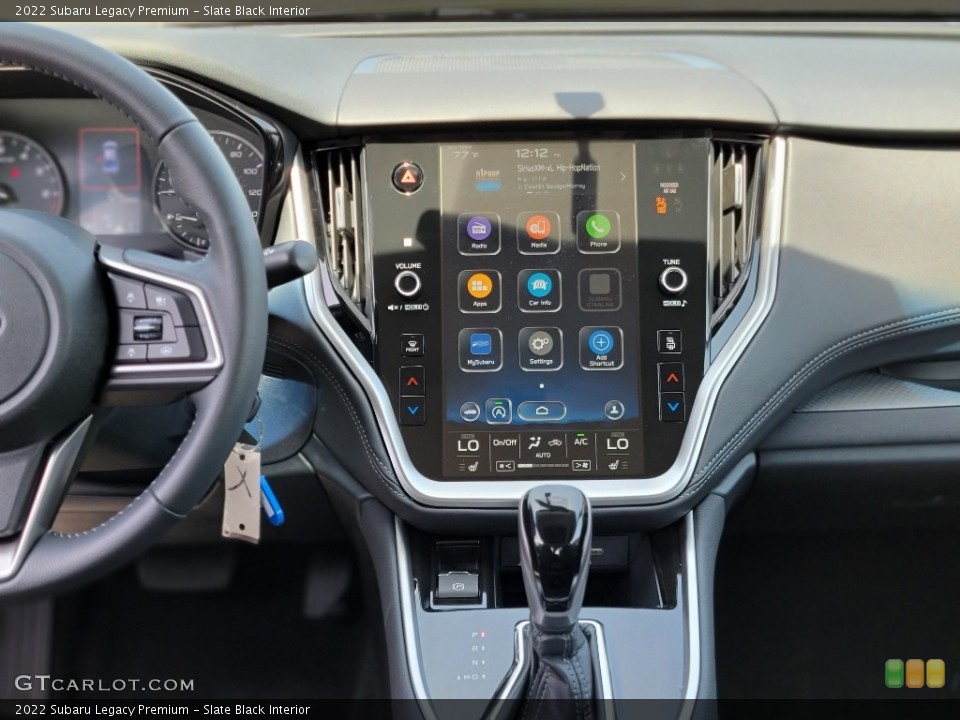 Slate Black Interior Controls for the 2022 Subaru Legacy Premium #142328012
