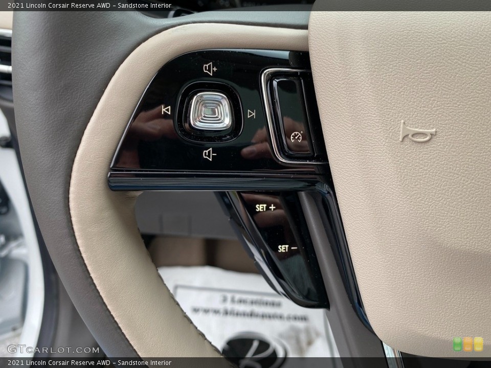 Sandstone Interior Steering Wheel for the 2021 Lincoln Corsair Reserve AWD #142328717