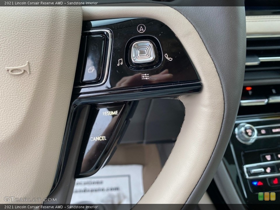 Sandstone Interior Steering Wheel for the 2021 Lincoln Corsair Reserve AWD #142328729