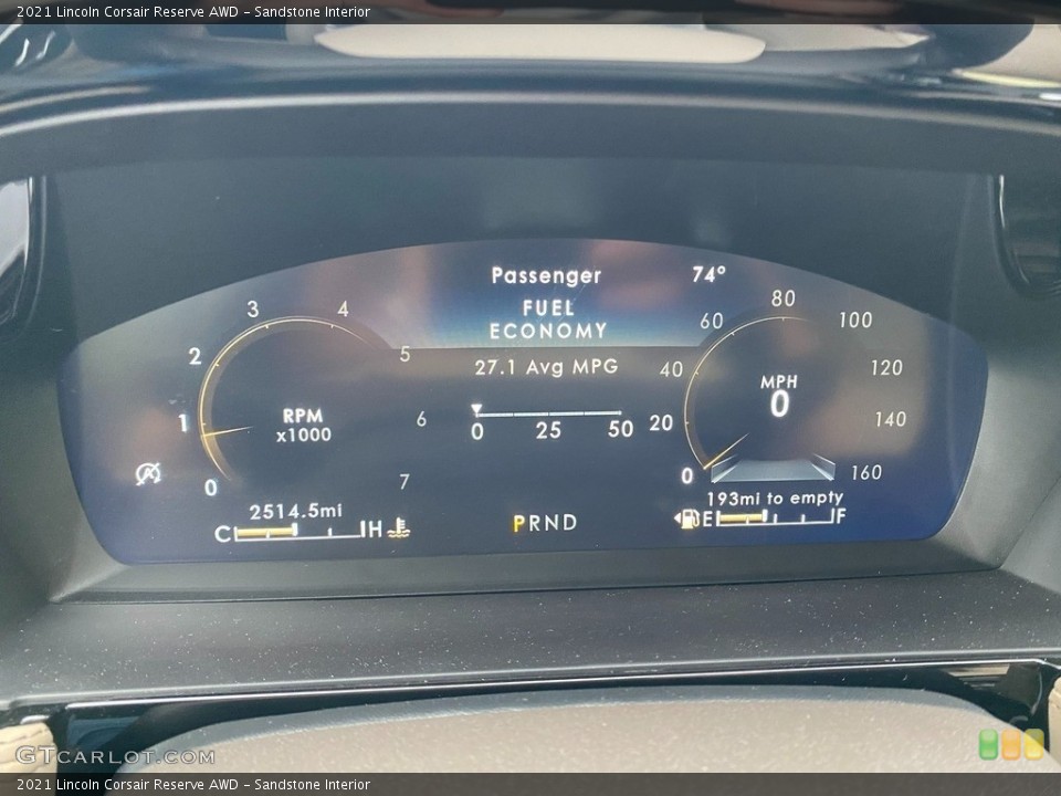 Sandstone Interior Gauges for the 2021 Lincoln Corsair Reserve AWD #142328786