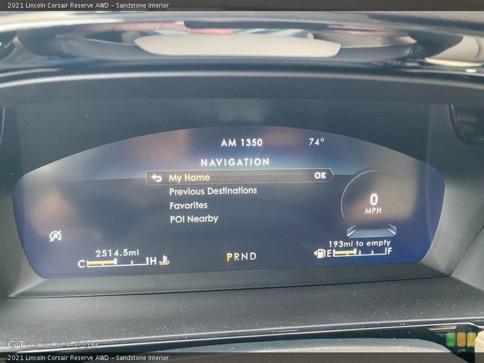 Sandstone Interior Gauges for the 2021 Lincoln Corsair Reserve AWD #142328798