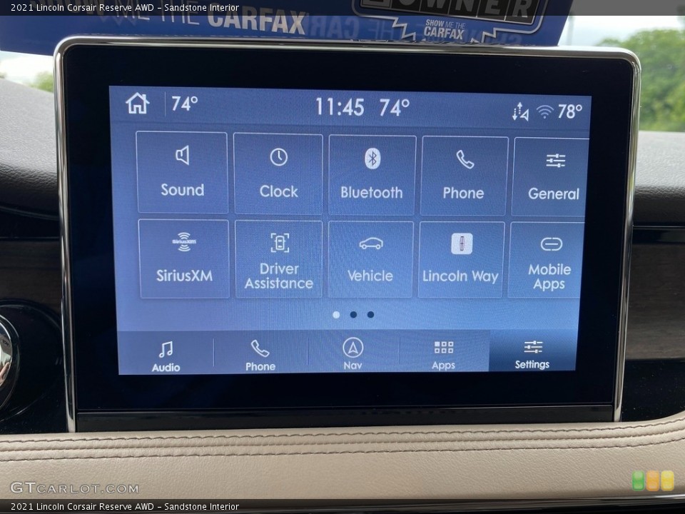 Sandstone Interior Controls for the 2021 Lincoln Corsair Reserve AWD #142328840