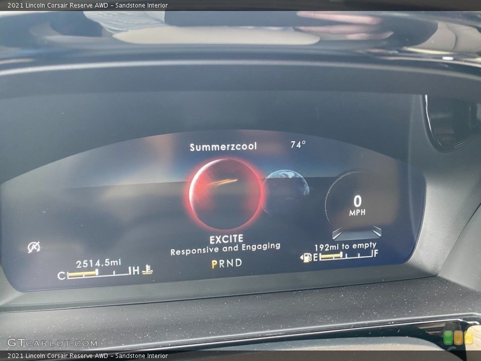 Sandstone Interior Gauges for the 2021 Lincoln Corsair Reserve AWD #142328981