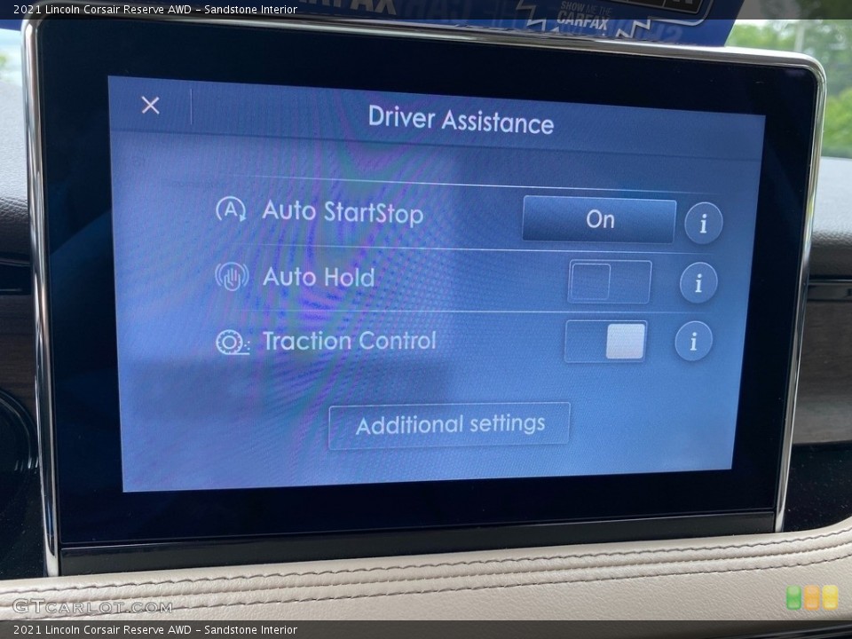 Sandstone Interior Controls for the 2021 Lincoln Corsair Reserve AWD #142329036