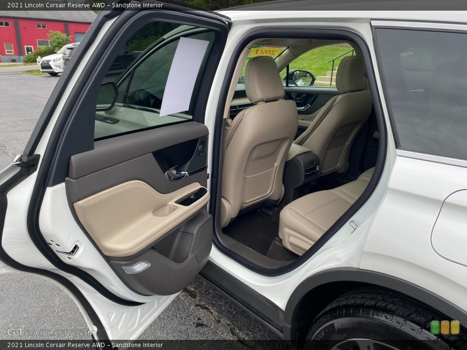 Sandstone Interior Rear Seat for the 2021 Lincoln Corsair Reserve AWD #142329065