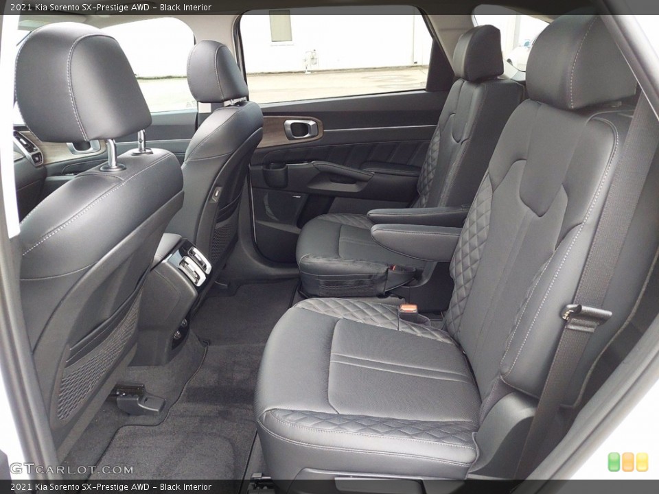 Black Interior Rear Seat for the 2021 Kia Sorento SX-Prestige AWD #142329185