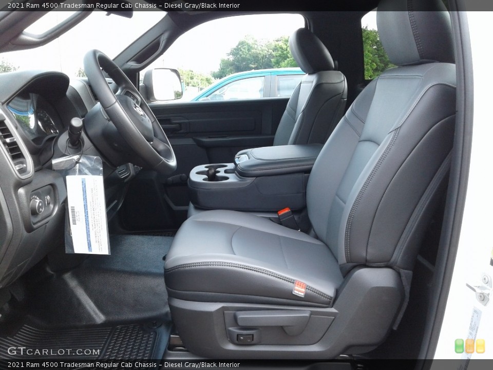 Diesel Gray/Black Interior Front Seat for the 2021 Ram 4500 Tradesman Regular Cab Chassis #142330018