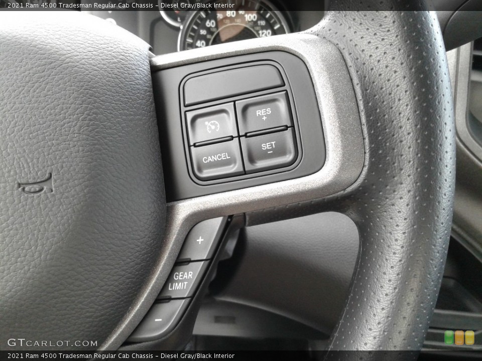 Diesel Gray/Black Interior Steering Wheel for the 2021 Ram 4500 Tradesman Regular Cab Chassis #142330132