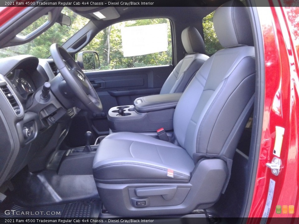 Diesel Gray/Black Interior Front Seat for the 2021 Ram 4500 Tradesman Regular Cab 4x4 Chassis #142330582