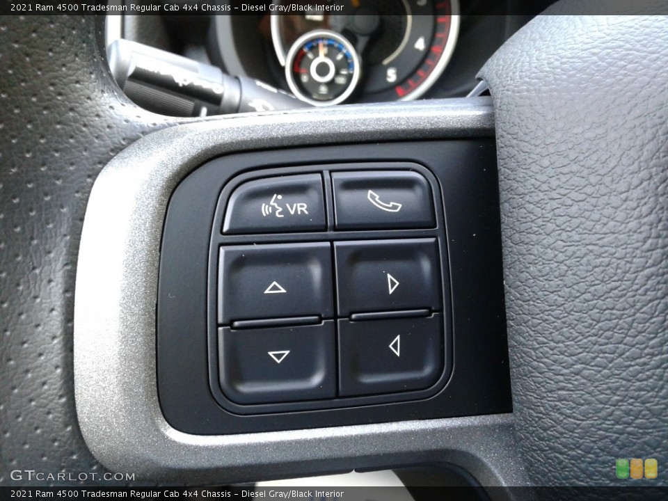 Diesel Gray/Black Interior Steering Wheel for the 2021 Ram 4500 Tradesman Regular Cab 4x4 Chassis #142330684