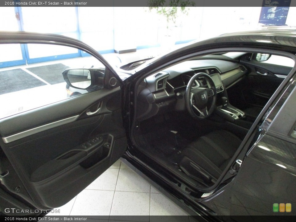 Black Interior Front Seat for the 2018 Honda Civic EX-T Sedan #142332757