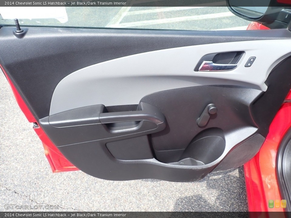 Jet Black/Dark Titanium Interior Door Panel for the 2014 Chevrolet Sonic LS Hatchback #142337305