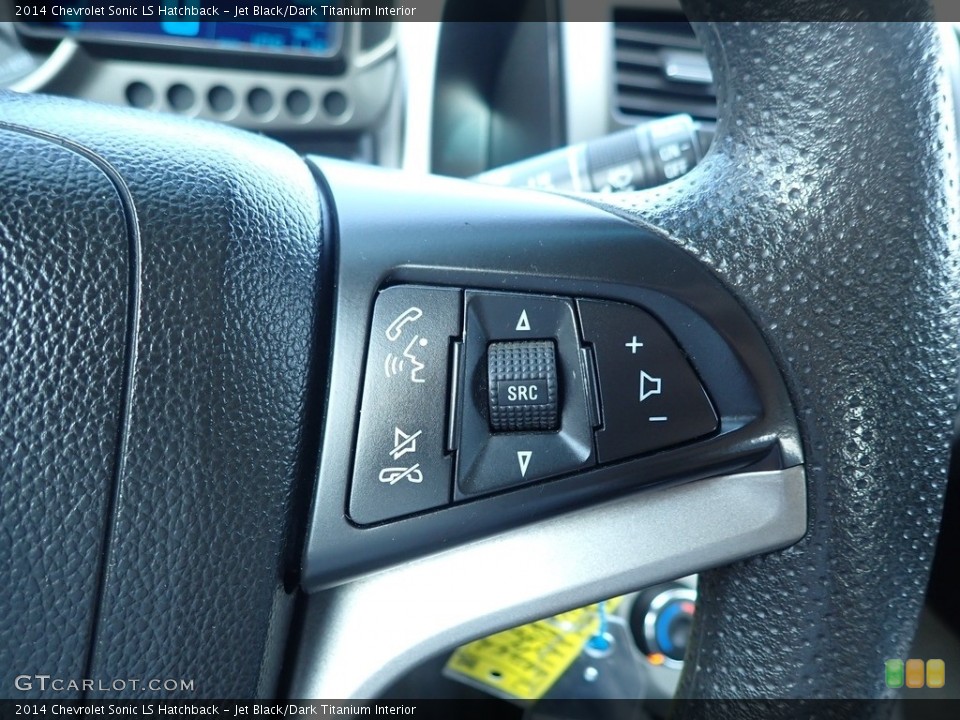 Jet Black/Dark Titanium Interior Steering Wheel for the 2014 Chevrolet Sonic LS Hatchback #142337446