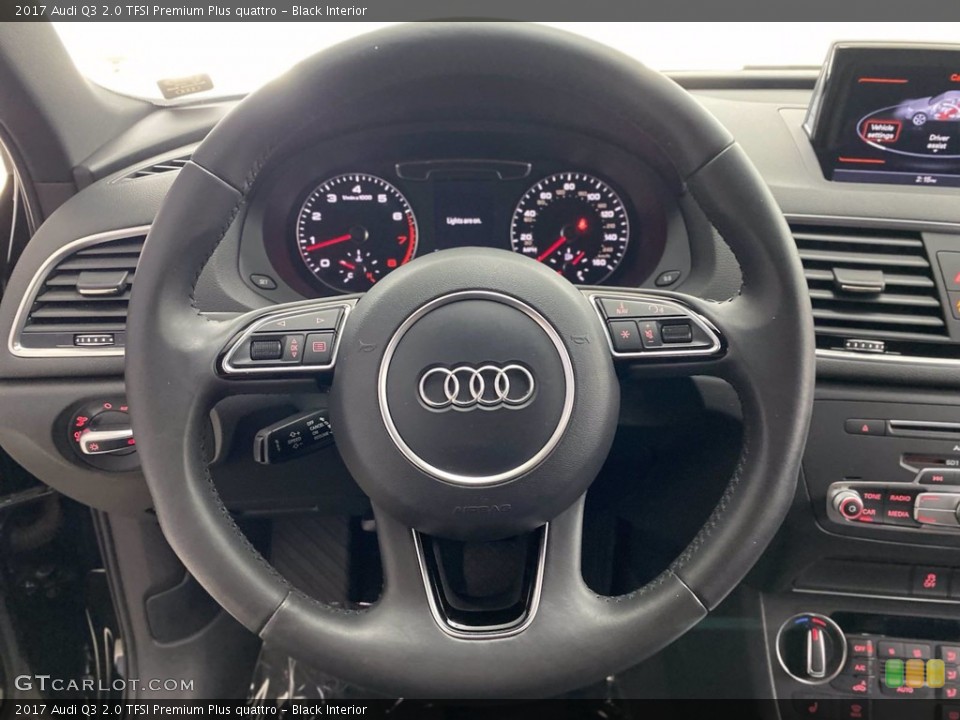 Black Interior Steering Wheel for the 2017 Audi Q3 2.0 TFSI Premium Plus quattro #142338037
