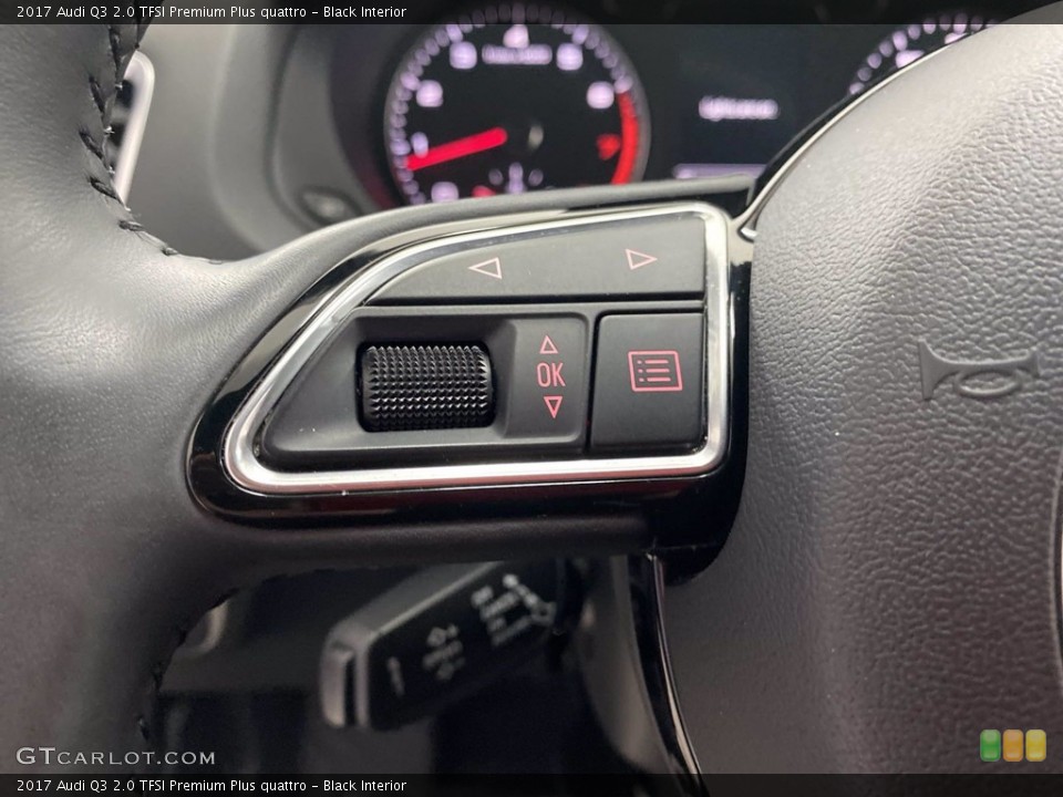 Black Interior Steering Wheel for the 2017 Audi Q3 2.0 TFSI Premium Plus quattro #142338061