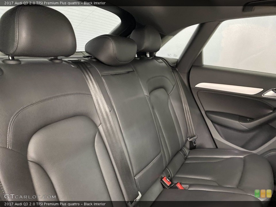 Black Interior Rear Seat for the 2017 Audi Q3 2.0 TFSI Premium Plus quattro #142338463