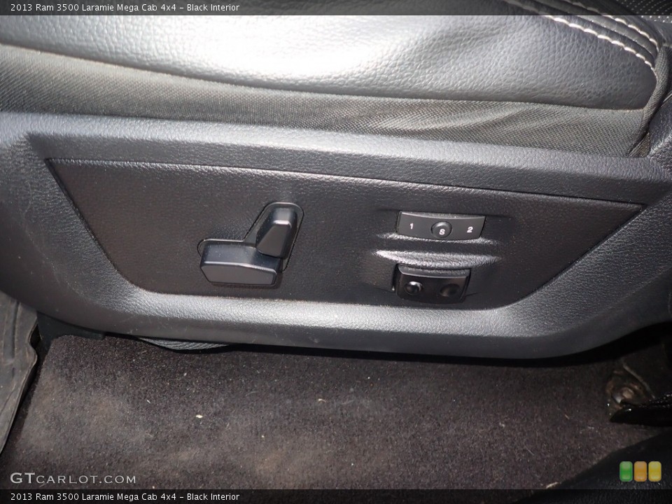 Black Interior Front Seat for the 2013 Ram 3500 Laramie Mega Cab 4x4 #142341823