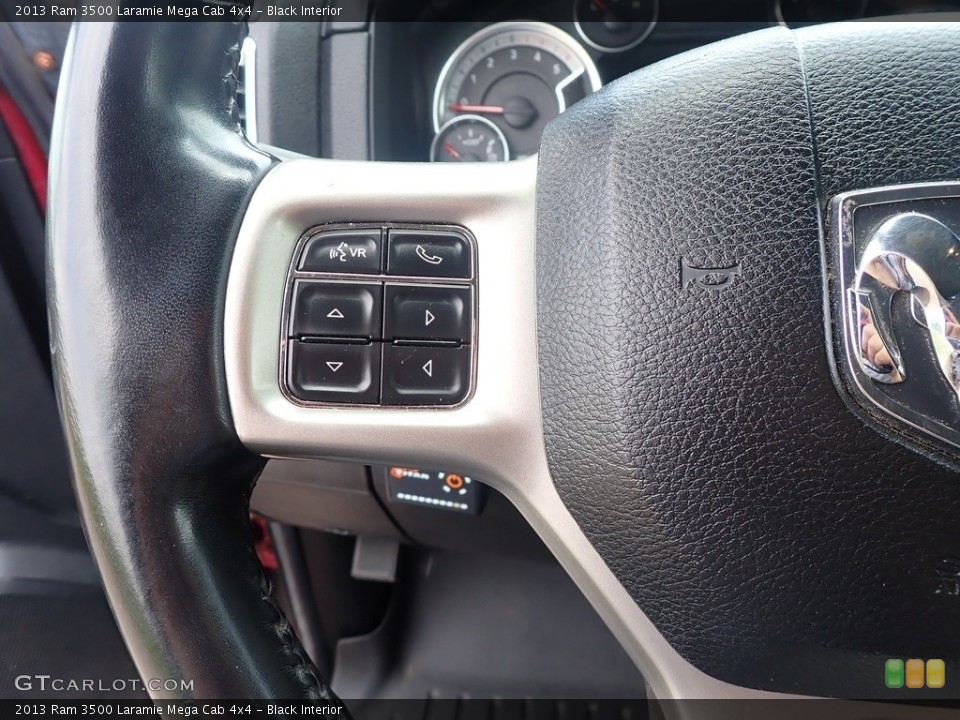 Black Interior Steering Wheel for the 2013 Ram 3500 Laramie Mega Cab 4x4 #142341922