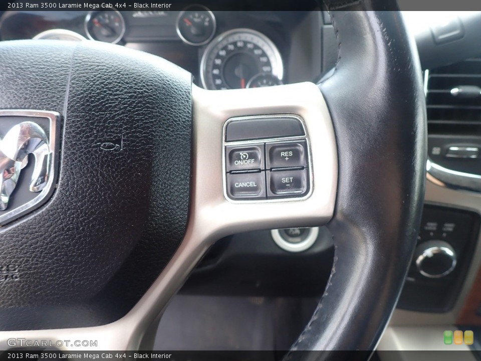 Black Interior Steering Wheel for the 2013 Ram 3500 Laramie Mega Cab 4x4 #142341937