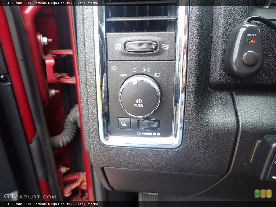 Black Interior Controls for the 2013 Ram 3500 Laramie Mega Cab 4x4 #142341955