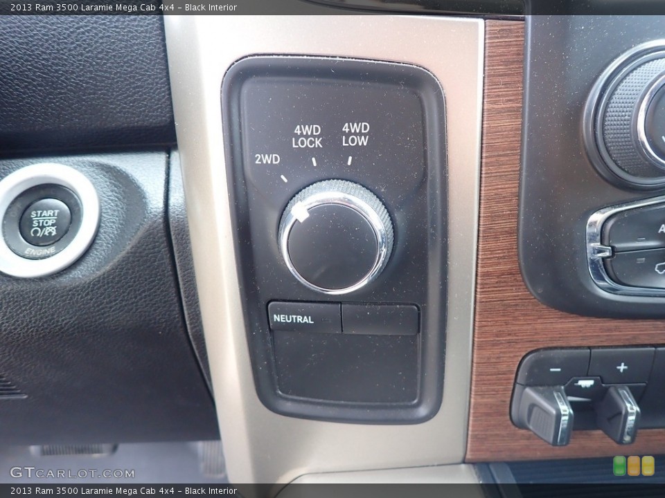 Black Interior Controls for the 2013 Ram 3500 Laramie Mega Cab 4x4 #142341970