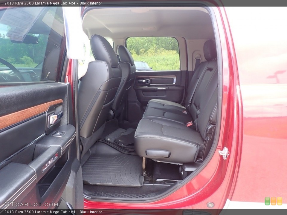 Black Interior Rear Seat for the 2013 Ram 3500 Laramie Mega Cab 4x4 #142342048