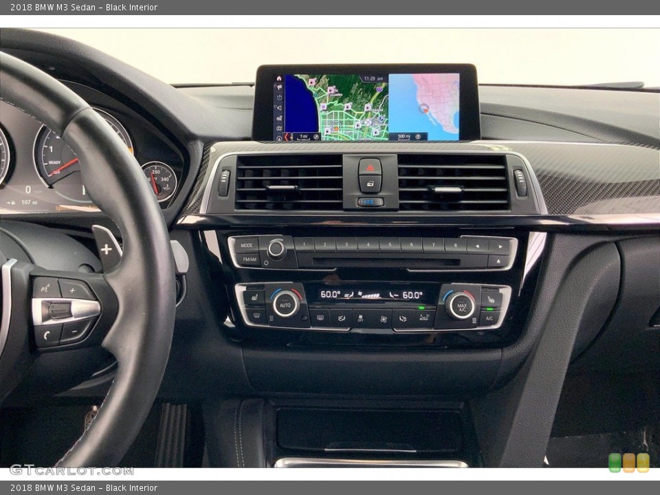 Black Interior Controls for the 2018 BMW M3 Sedan #142343536