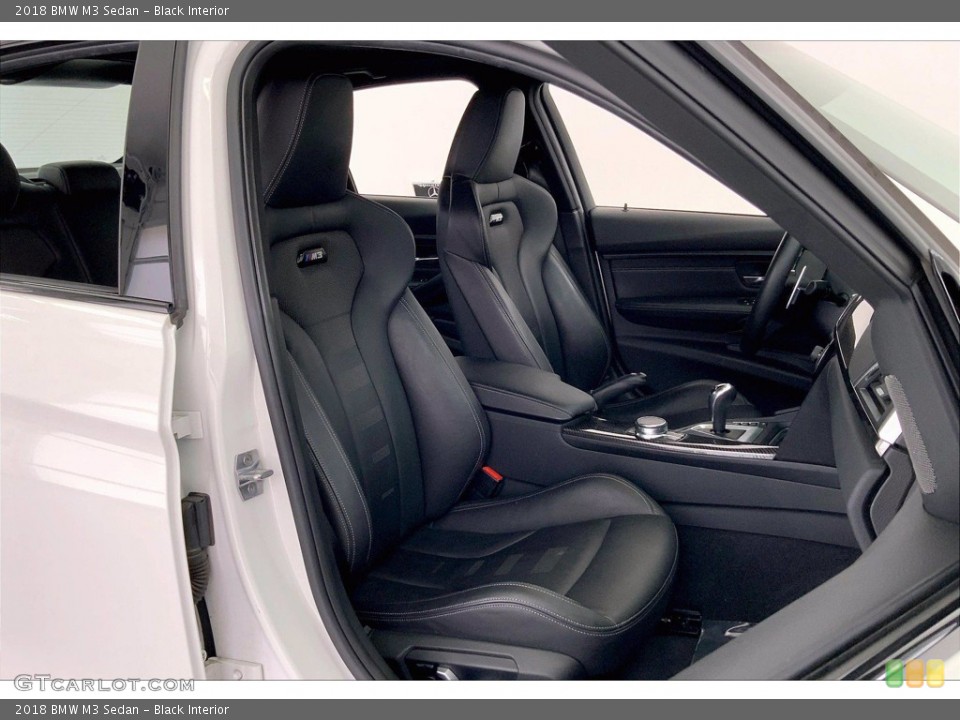 Black Interior Front Seat for the 2018 BMW M3 Sedan #142343560