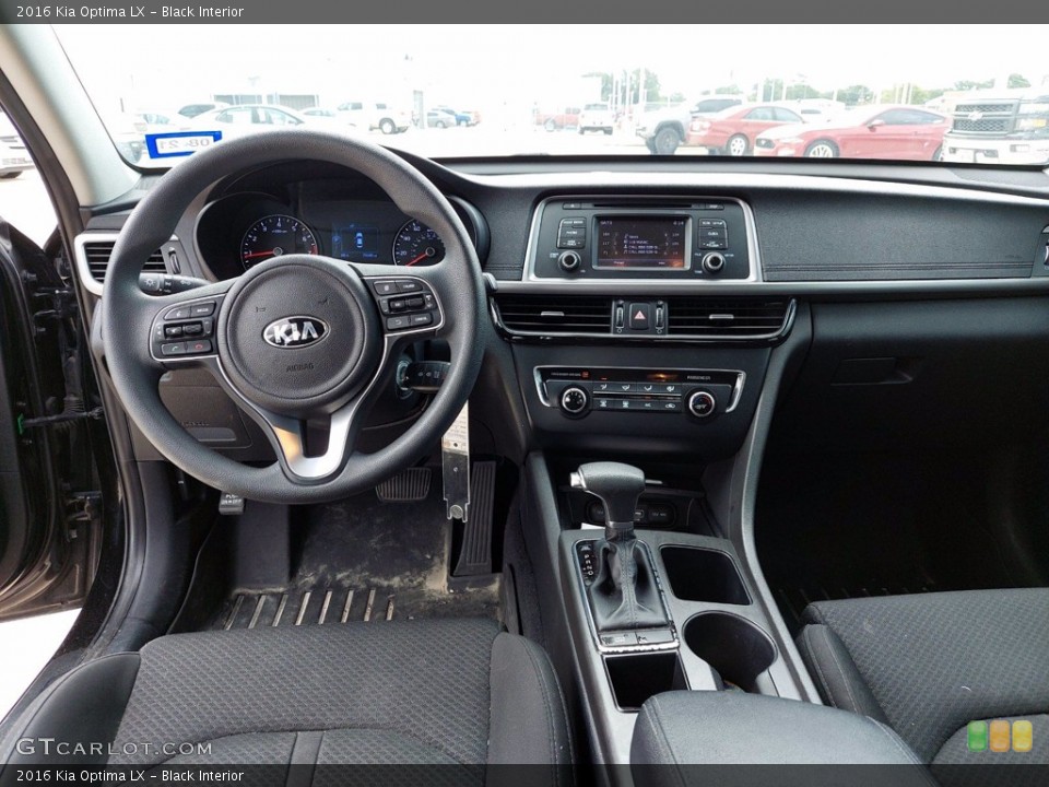 Black Interior Dashboard for the 2016 Kia Optima LX #142344550