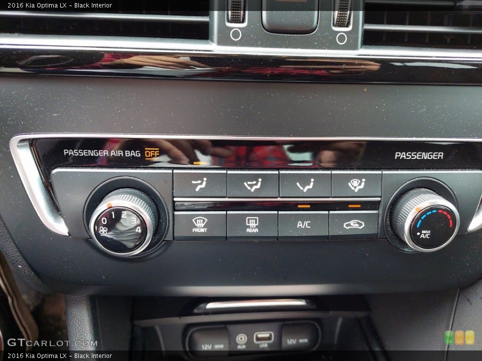 Black Interior Controls for the 2016 Kia Optima LX #142344814