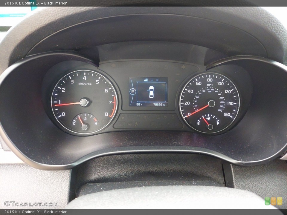 Black Interior Gauges for the 2016 Kia Optima LX #142344841