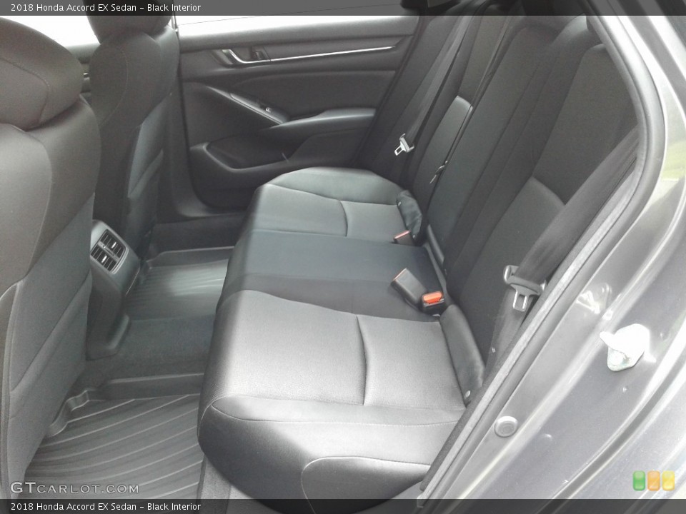 Black Interior Rear Seat for the 2018 Honda Accord EX Sedan #142344946