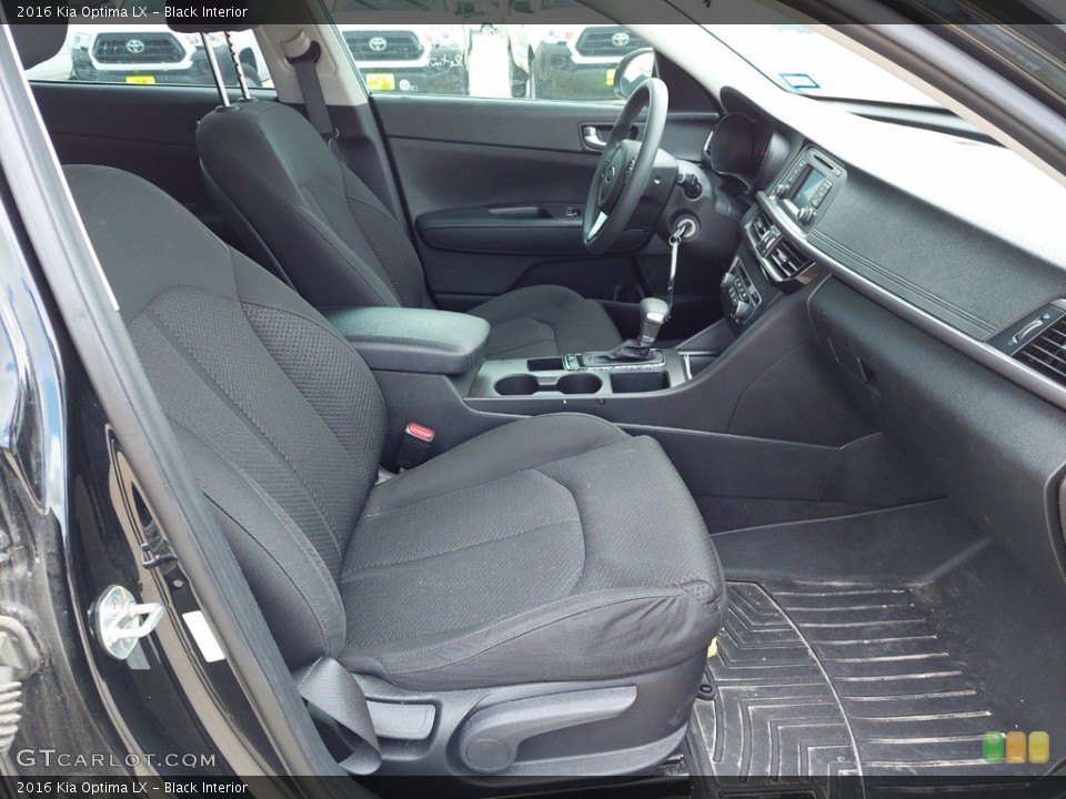 Black Interior Front Seat for the 2016 Kia Optima LX #142345012