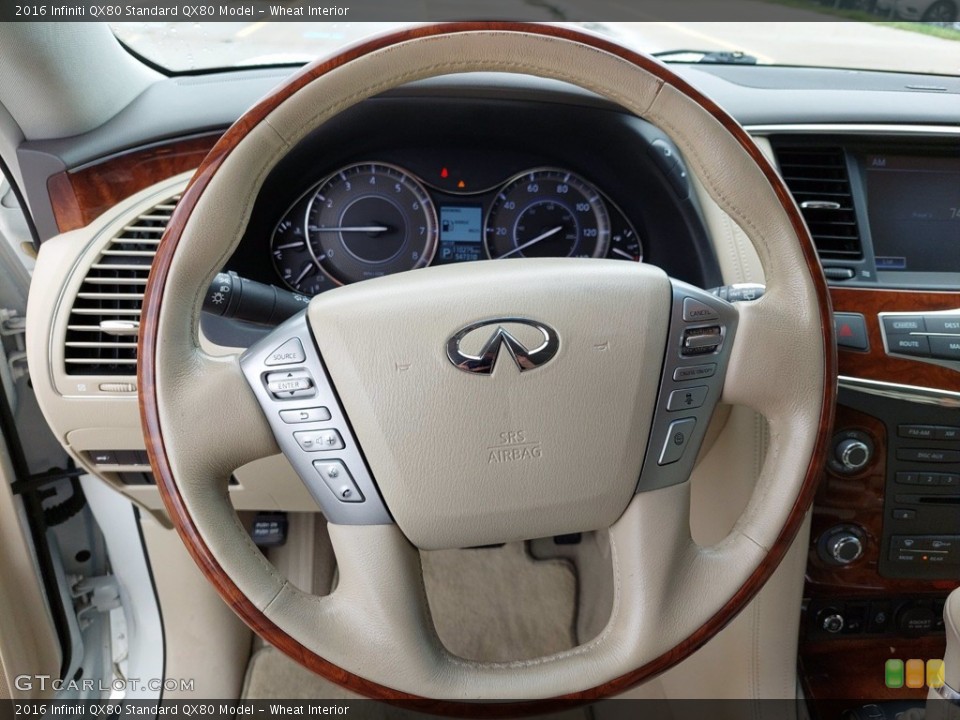 Wheat Interior Steering Wheel for the 2016 Infiniti QX80  #142345441