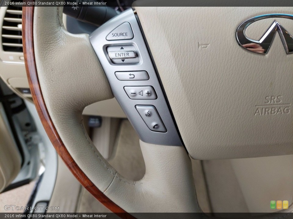 Wheat Interior Steering Wheel for the 2016 Infiniti QX80  #142345471