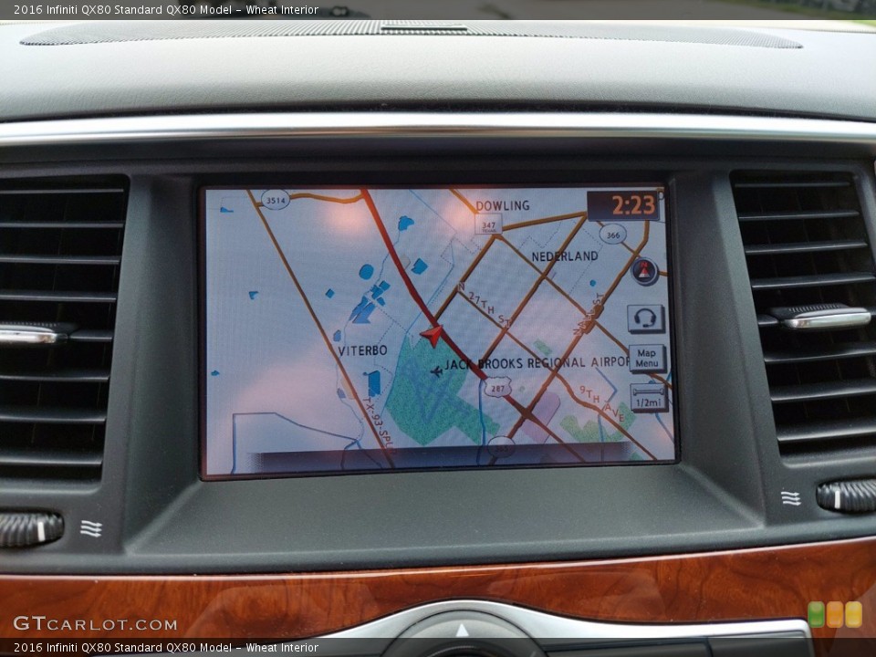 Wheat Interior Navigation for the 2016 Infiniti QX80  #142345618