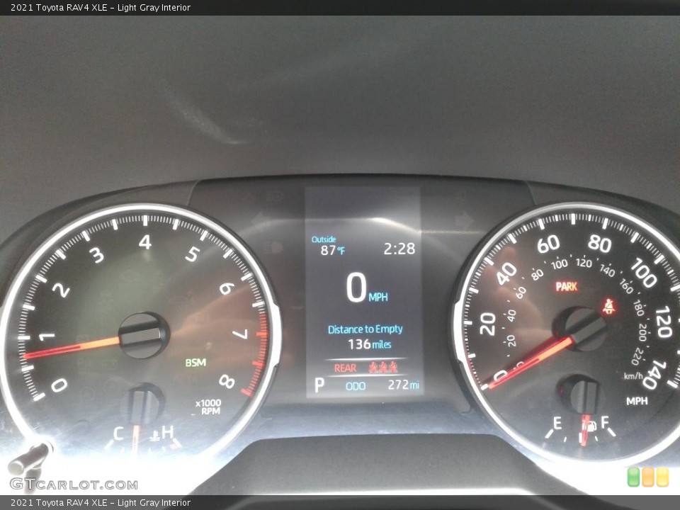 Light Gray Interior Gauges for the 2021 Toyota RAV4 XLE #142346536