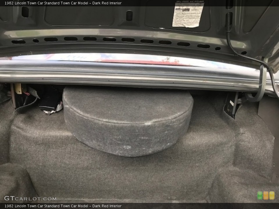 Dark Red Interior Trunk for the 1982 Lincoln Town Car  #142347112