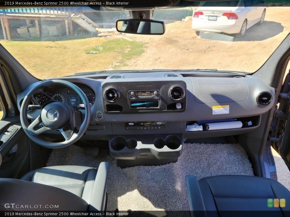 Black Interior Front Seat for the 2019 Mercedes-Benz Sprinter 2500 Wheelchair Access #142347880