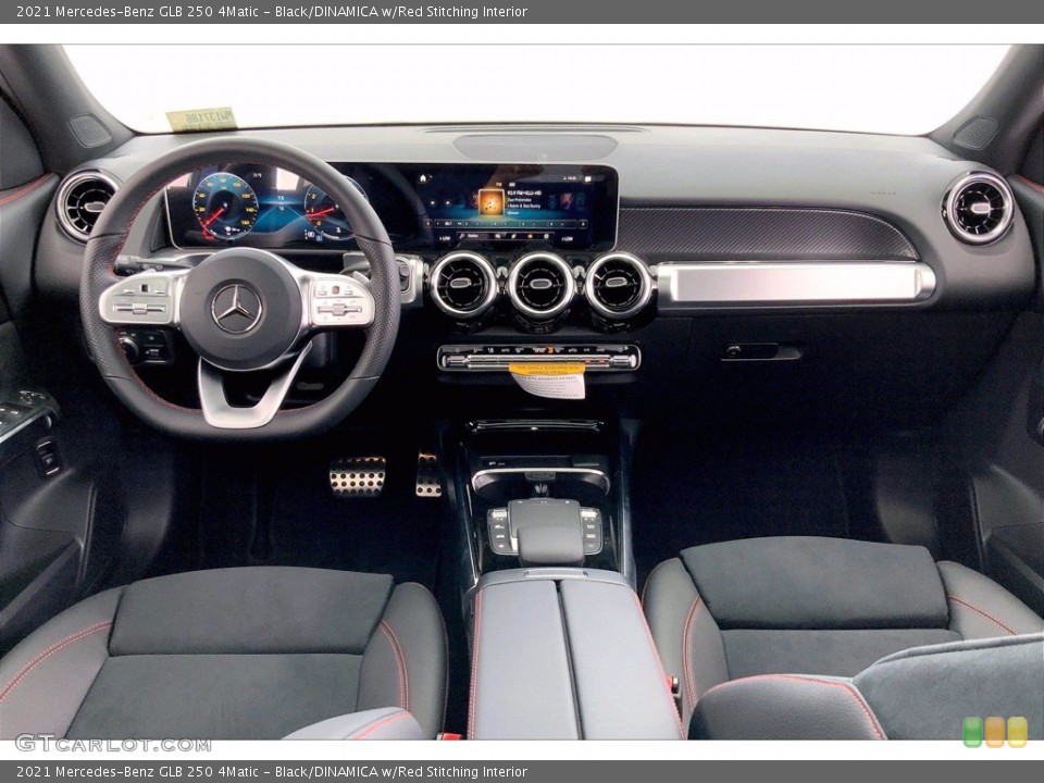 Black/DINAMICA w/Red Stitching Interior Dashboard for the 2021 Mercedes-Benz GLB 250 4Matic #142348840