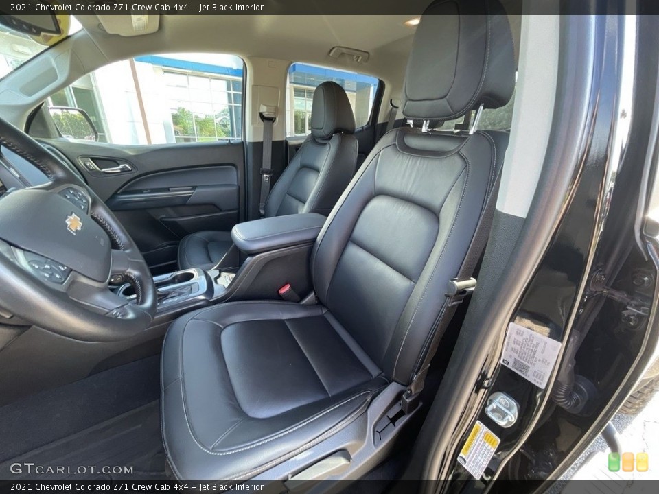 Jet Black Interior Front Seat for the 2021 Chevrolet Colorado Z71 Crew Cab 4x4 #142351282