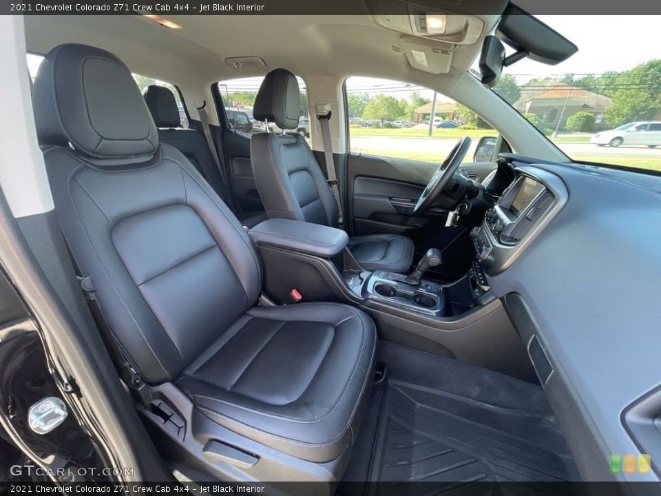 Jet Black Interior Front Seat for the 2021 Chevrolet Colorado Z71 Crew Cab 4x4 #142351562