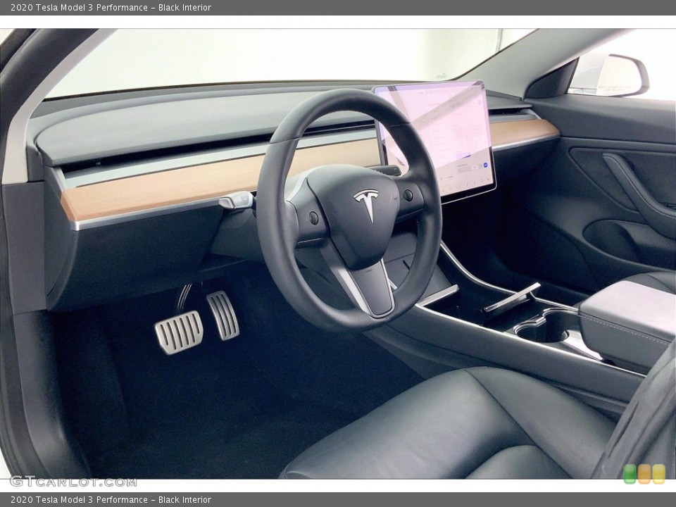 Black Interior Dashboard for the 2020 Tesla Model 3 Performance #142352178