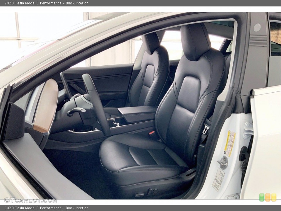 Black Interior Front Seat for the 2020 Tesla Model 3 Performance #142352298