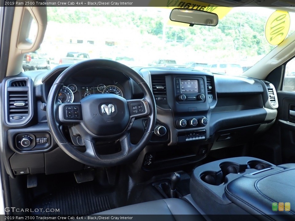 Black/Diesel Gray Interior Photo for the 2019 Ram 2500 Tradesman Crew Cab 4x4 #142352316